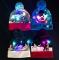 Christmas Custom Led Knitted Led Beanie  Winter Gorros Hat 2