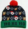 Holiday Custom Led Knitted Hat/ Led Beanie Hat/ Led Winter Gorros Hat