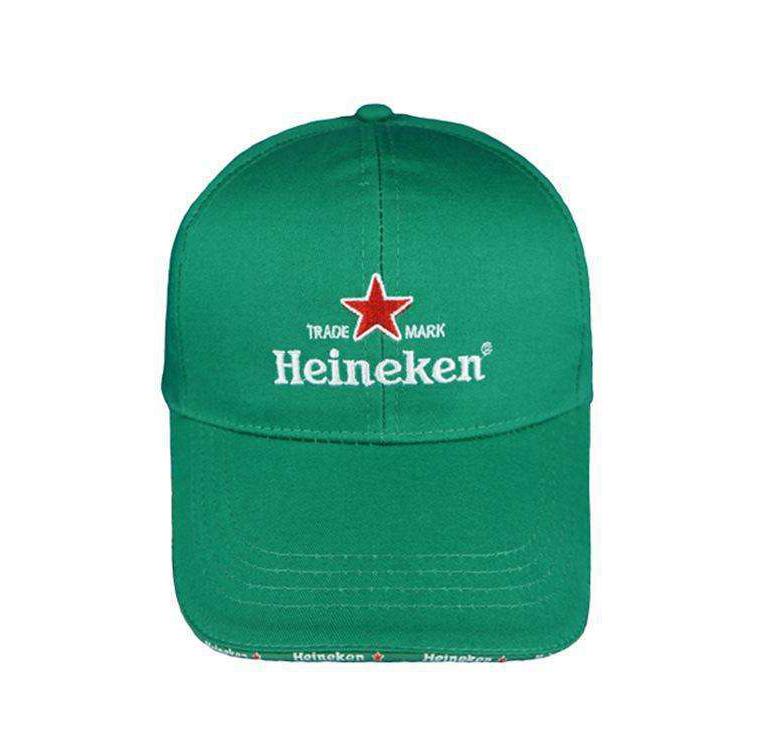 100%Cotton Embroidery Heineken Beer Promotion Sport Football  Cap 4