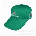 100%Cotton Embroidery Heineken Beer Promotion Sport Football  Cap