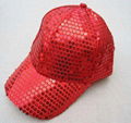 Fashion High Quality Sequin Embroidery Baseball Cap 3