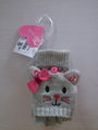  Cartoon Winter Knitted toboggan crochet Glove 