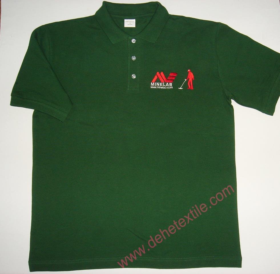 High Quality Customized logo 250gsm Cotton Fabric School Uniform Polo Shirt  3