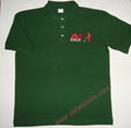 High Quality Customized logo 250gsm Cotton Fabric School Uniform Polo Shirt 