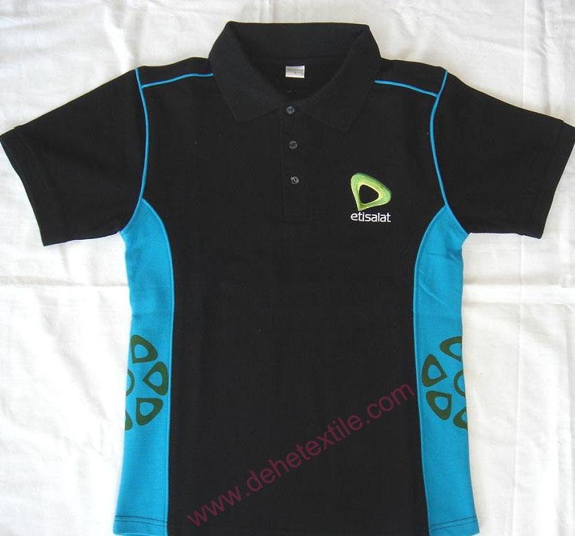 High Quality Customized logo 250gsm Cotton Fabric School Uniform Polo Shirt  8