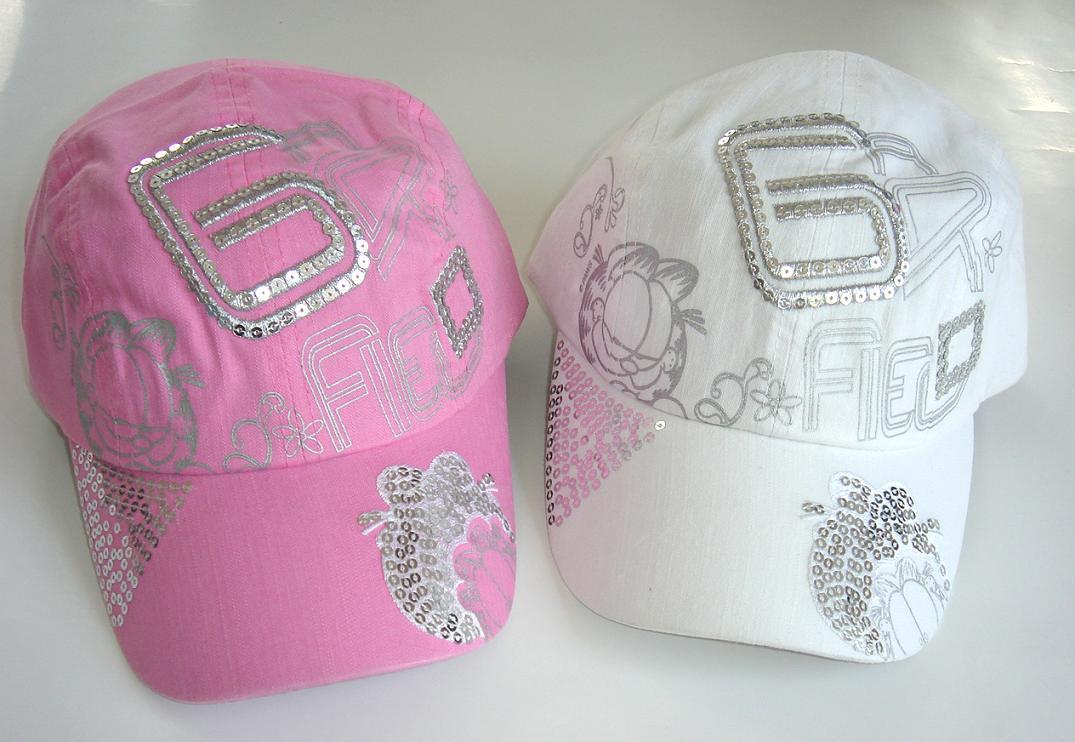 Cotton Baseball cap with rhinestone 2