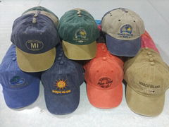 Printing Pigment Wash Embroidery Cotton Beach Baseball Sport Gorros Cap