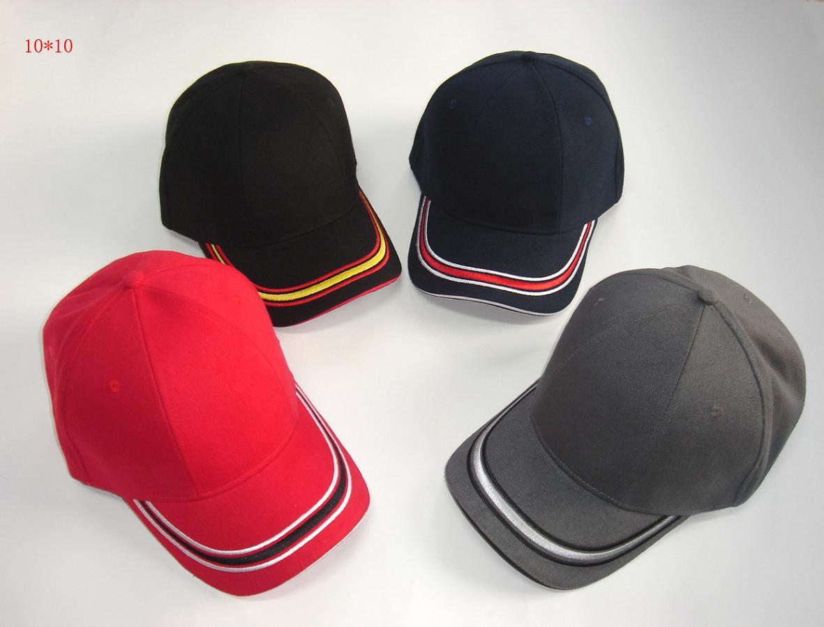 Cotton constructured Baseball cap Gorros With piping 2