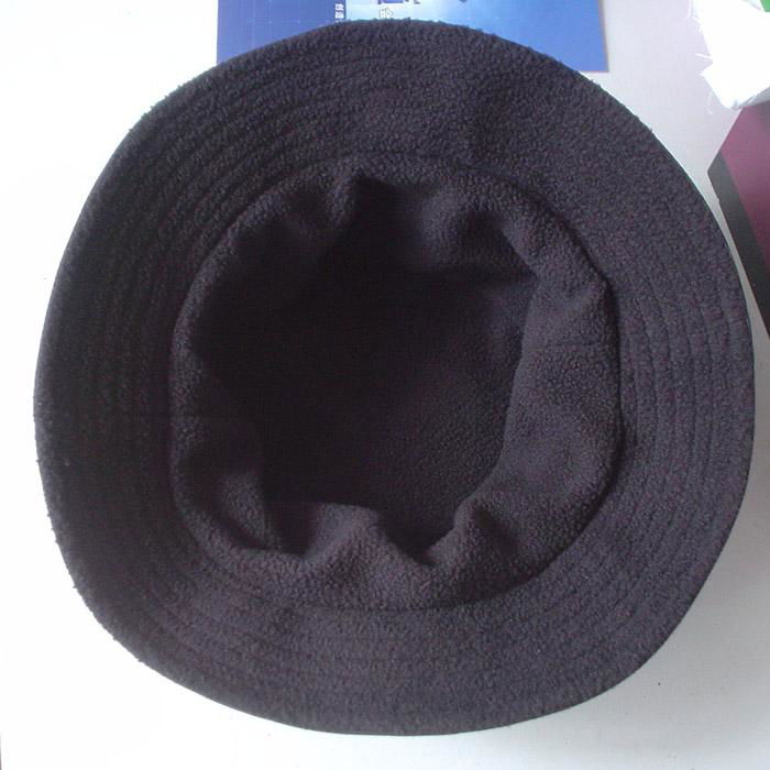 Waterproof Fabric Sun Hat Bucket Hat With Polar Fleece lining 3