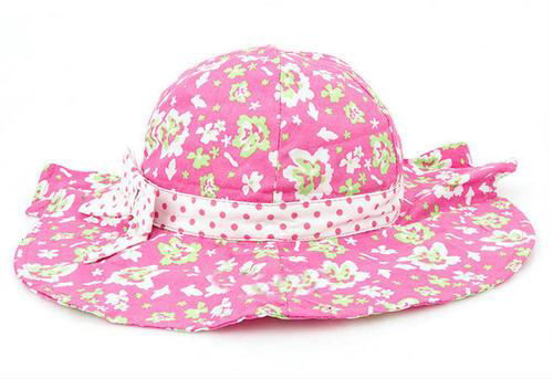 Fashional Lady Cotton Printing Sun Hat  2