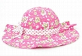 Fashional Lady Cotton Printing Sun Hat 