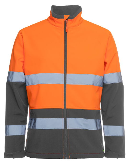 HI VIS D+N THREE LAYER SOFTSHELL JACKET