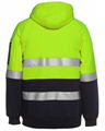 HI VIS (D+N) FULL ZIP FLEECY HOODIE 3