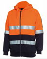 HI VIS (D+N) FULL ZIP FLEECY HOODIE 5