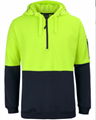 HI VIS (D+N) FULL ZIP FLEECY HOODIE 9