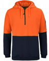 HI VIS (D+N) FULL ZIP FLEECY HOODIE 13