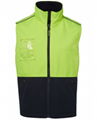 Workwear HI VIS D+N SOFTSHELL VEST 12