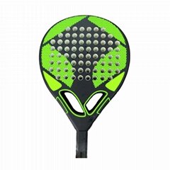 tennis paddle racket with fiber glass