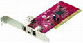3Port IEEE-1394a USB3.0 Host Card