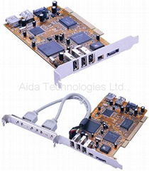 IEEE-1394+USB 3.0+S_ATA Combo Card