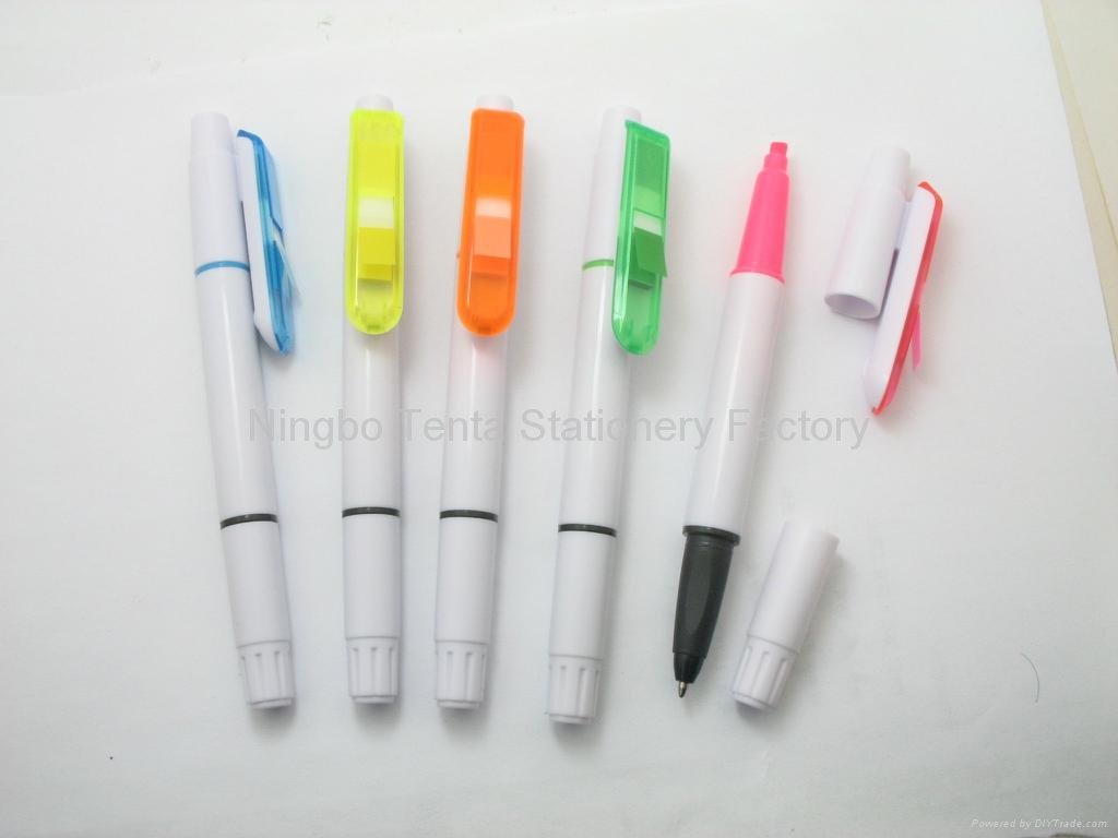 post it pen highlighter with 30sheets memo sticker 1