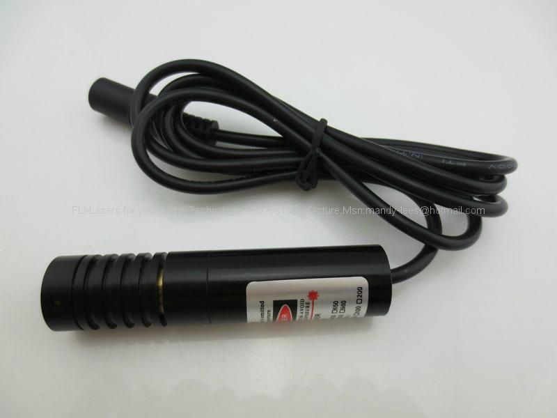 FU650AL100-GD16 650nm CLASS 3A red adjustable line laser,with power supply&holde 5