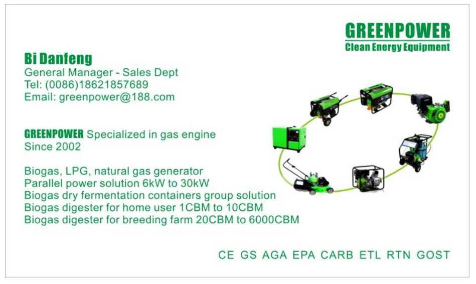 Low noise, silent GreenPower LPG, NG natural gas generator set 3