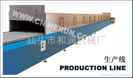 Vacuum continuous casting production line/solid surface production line