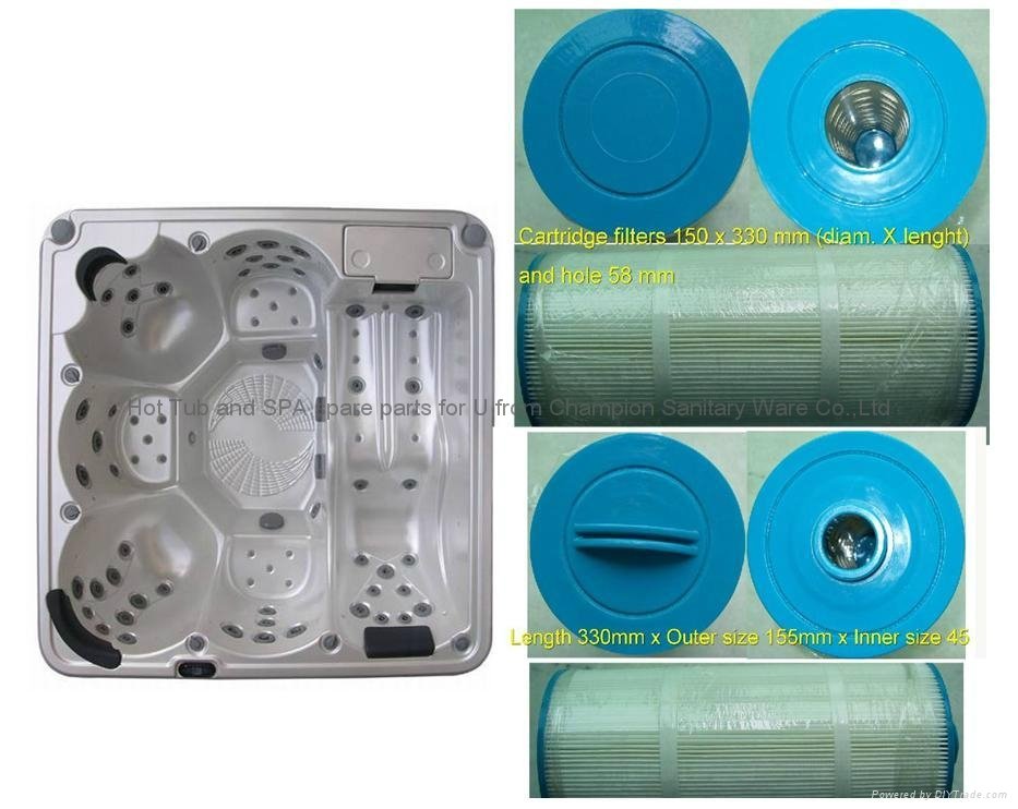 Pool & spa paper filter cartridge 4