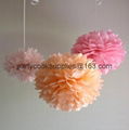 Pom Poms Ball-Spring Pink Tissue Paper Pom Poms Flower-More Colors Available