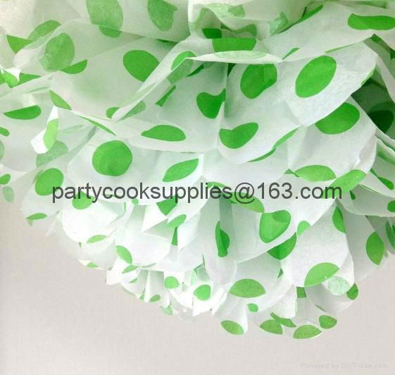 Pom Poms Ball-Spring Pink Tissue Paper Pom Poms Flower-More Colors Available 5