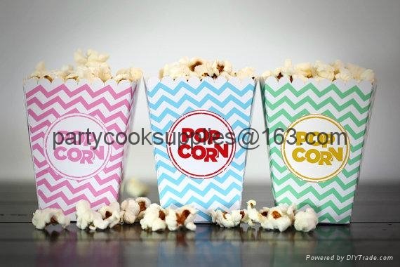 Wedding Favor Popcorn Box Candy Food Bags  6