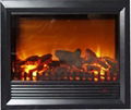 An electric fireplace