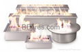 Remote controlled ethanol burner with electronic ignition 