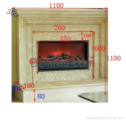 大理石壁炉(火炉+炉架) 4