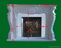 Marble fireplace set 8