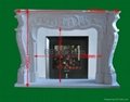 Marble fireplace set