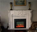 MOCA CREMA & Marble Electric Fireplace 9