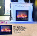 White TH fireplace set 12