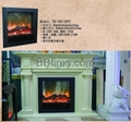 White TH fireplace set 13