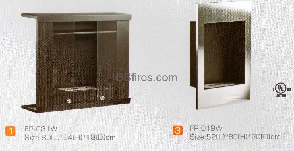Wall-Mounted Bio fireplace stock Series 8