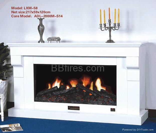 Wooden Fireplace+heater(mantel over 2 m) 3