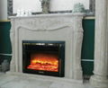 Custom made fireplace mantel & heater 6