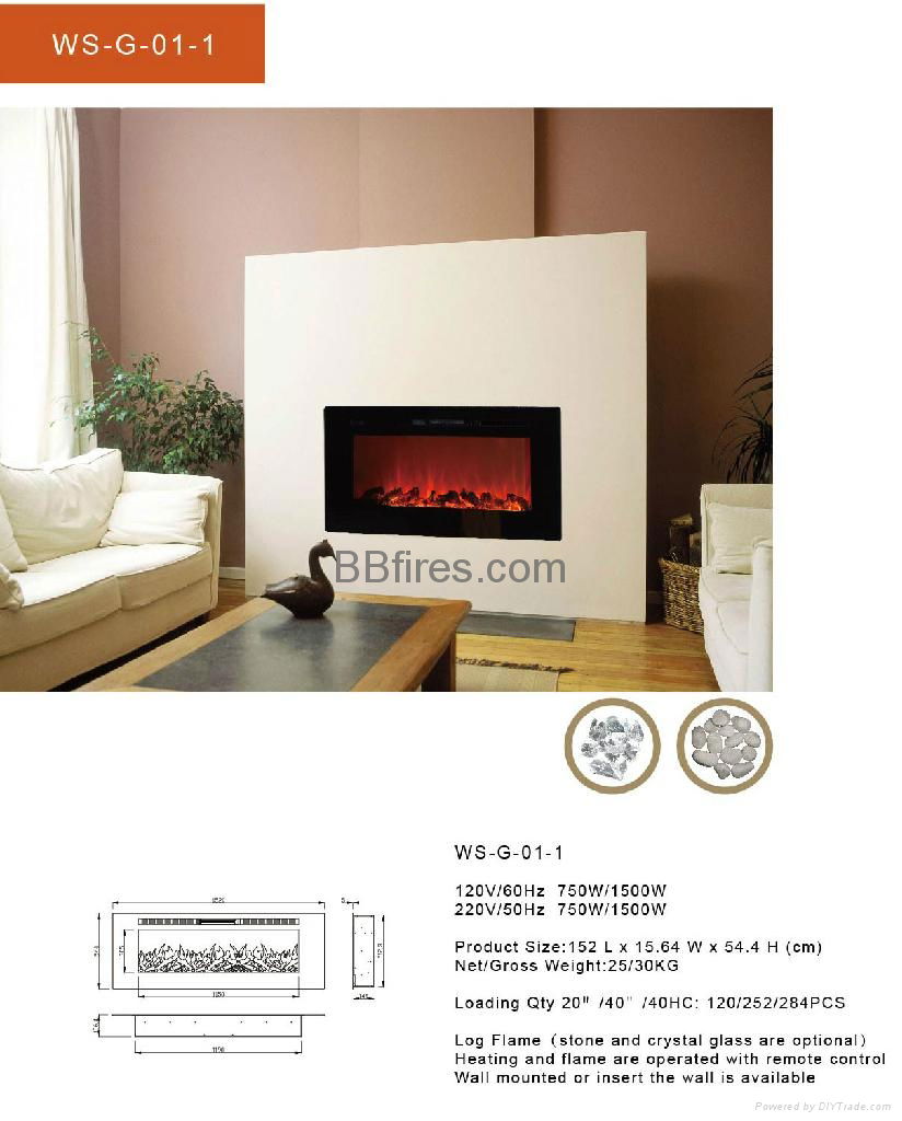 WS Wall Mounted and Inert 2 types fireplace  4
