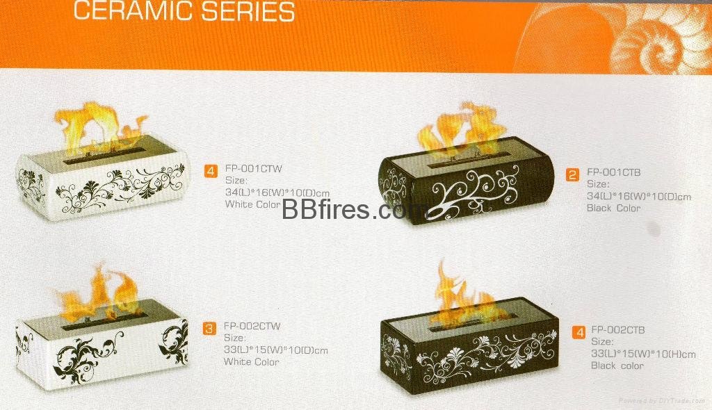 Ceramic Bio fireplace stock Series
