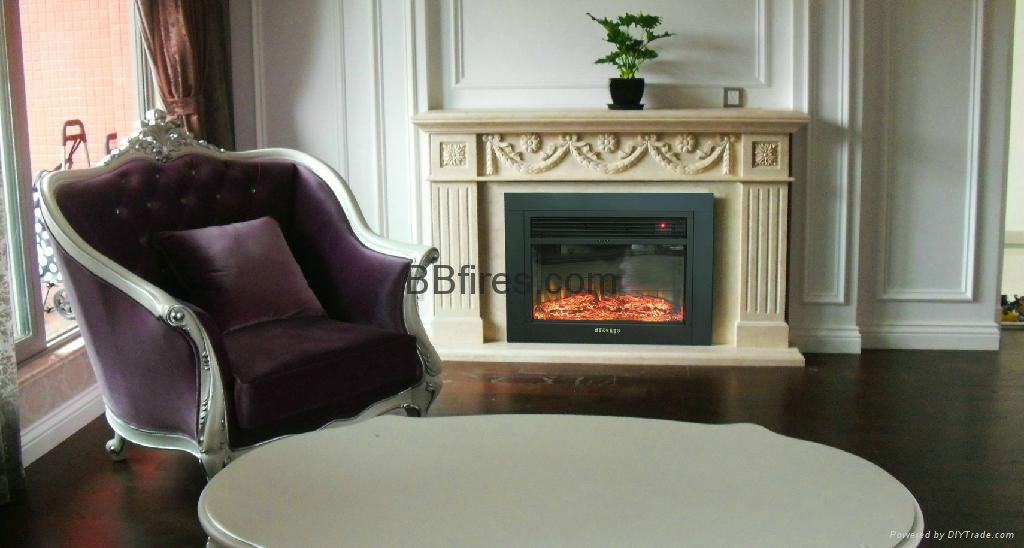 Marble fireplace mantle 3