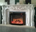 Marble fireplace mantle 6