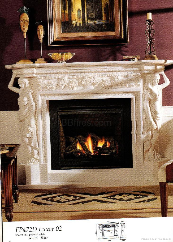 MOCA CREMA & Marble Electric Fireplace 3