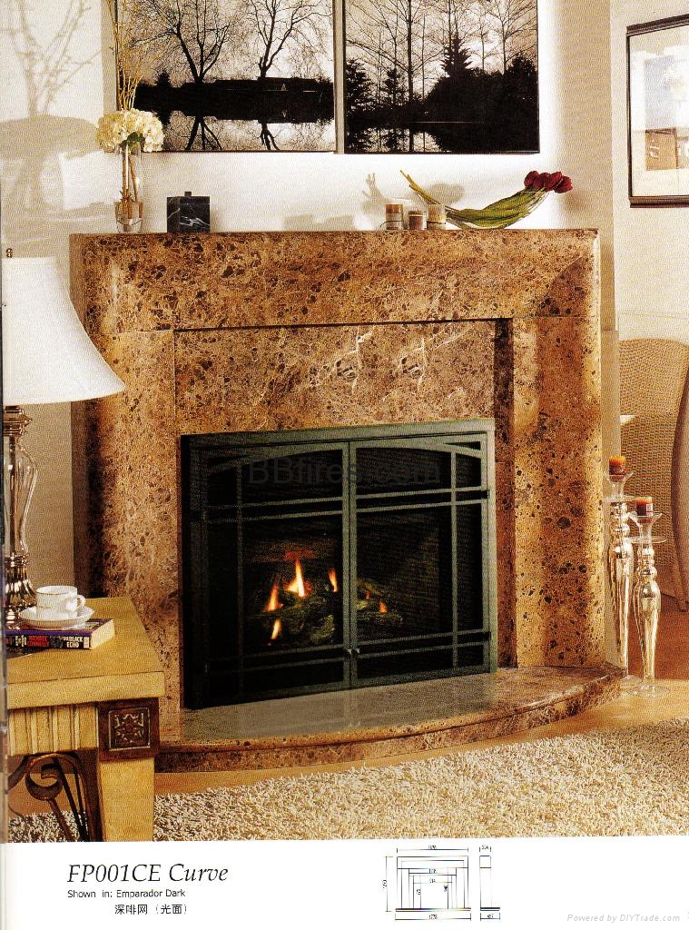 MOCA CREMA & Marble Electric Fireplace 4