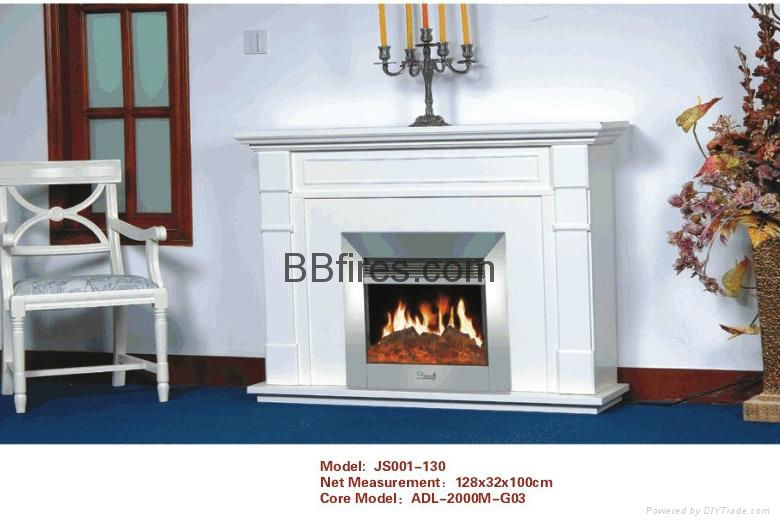  Wooden fireplace set 5